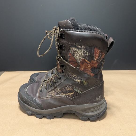Red Wing Irish Setter King Toe Camo Leather Work Boots Lace Up Hunting Camping - Picture 3 of 8